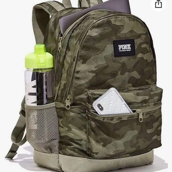 PINK Victoria's Secret Handbags - Victorias Secret PINK Campus Backpack 2019 Edition (Camo Print)
